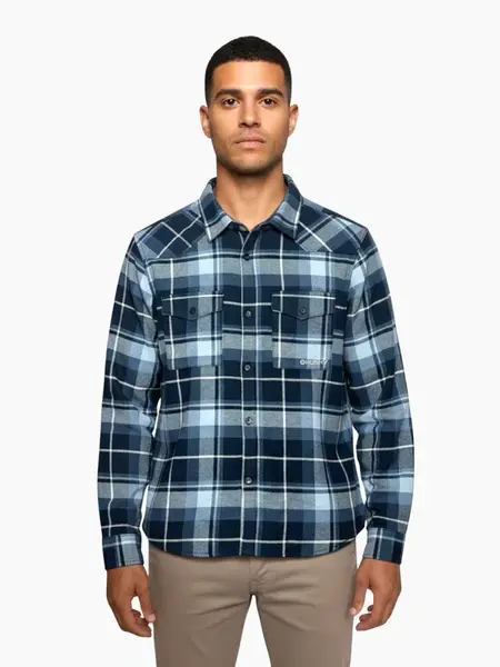 Husky Gaia M XXXL, dark blue Pánská flanelová košile