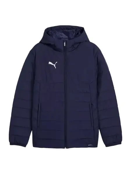 PUMA Zimná bunda 'TeamAdditions'  tmavomodrá / biela