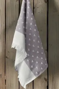 Kuchyňská utěrka HEARTS Fialová / Lila