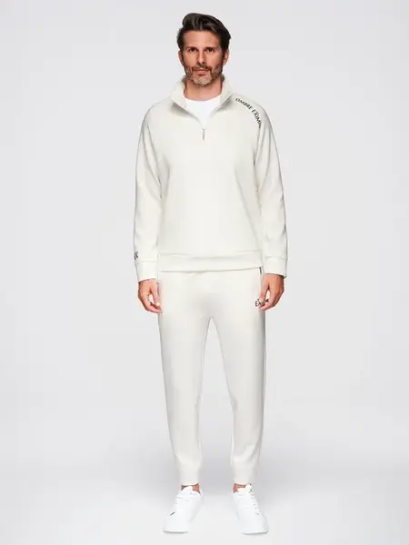 Ombre Men's tracksuit set sweatshirt with stand-up collar + jogger pants