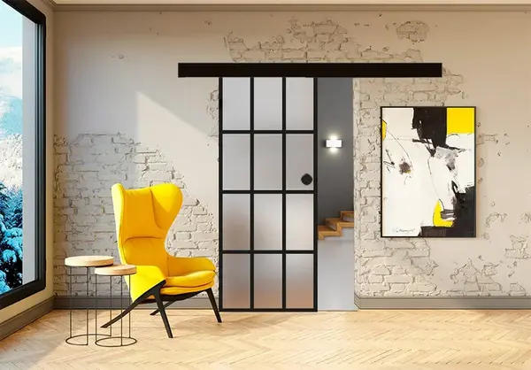 Posuvné skleněné dveře na stěnu GRAF 35