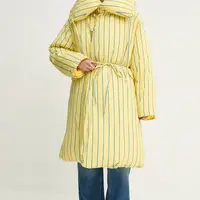 Bunda Sunnei dámská, žlutá barva, zimní, oversize, RTWXOUW012