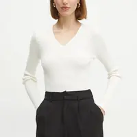 Svetr Guess KATELYN dámský, béžová barva, lehký, W5RR07 Z2V62
