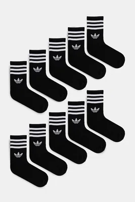 Ponožky adidas Originals 3-Stripes 6-pack černá barva, JV7411