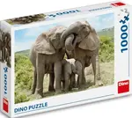 Puzzle Sloní rodina 1000 dílků