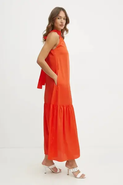 Šaty Liu Jo oranžová barva, maxi, WA5393.T5973