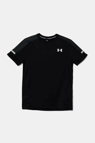 Dětské tričko Under Armour Tech Utility SS černá barva, s potiskem, 1390028