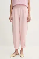 Lněné kalhoty United Colors of Benetton