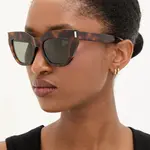 Sluneční brýle Saint Laurent dámské, hnědá barva, SL 759