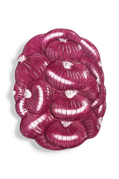 Servírovací talíř &k amsterdam legume onion fialová barva