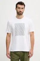 Bavlněné tričko Calvin Klein Jeans pánské, bílá barva, s potiskem, LV04RC841G