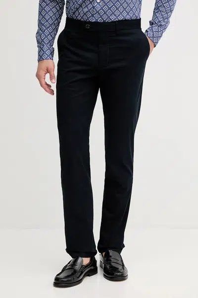 Kalhoty Tommy Hilfiger pánské, tmavomodrá barva, ve střihu chinos, MW0MW39726