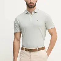 Bavlněné polo tričko Hackett London zelená barva, HM563422