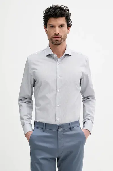 Bavlněná košile BOSS H-HANK-spr-B1-C1-253