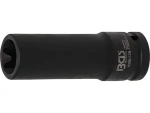 BGS Technic BGS 5250-E28 Nástrčná hlavice 3/4" E-Profil E28, prodloužená, silová