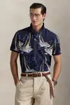 Bavlněné polo tričko Polo Ralph Lauren pánské, tmavomodrá barva, 710971785