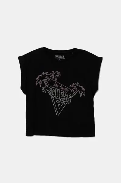 Dětské bavlněné tričko Guess