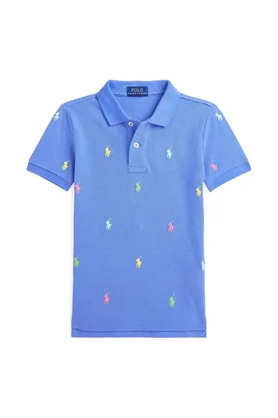 Dětská bavlněná polokošile Polo Ralph Lauren