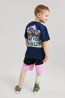 Dětské tričko Reima Siirtyy modrá barva, s potiskem, 5200353A