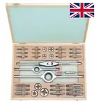 Závitníky a závitová očka Whitworth BSW 1/8" - W1/2", sada 20 dílů - Bučovice Tools