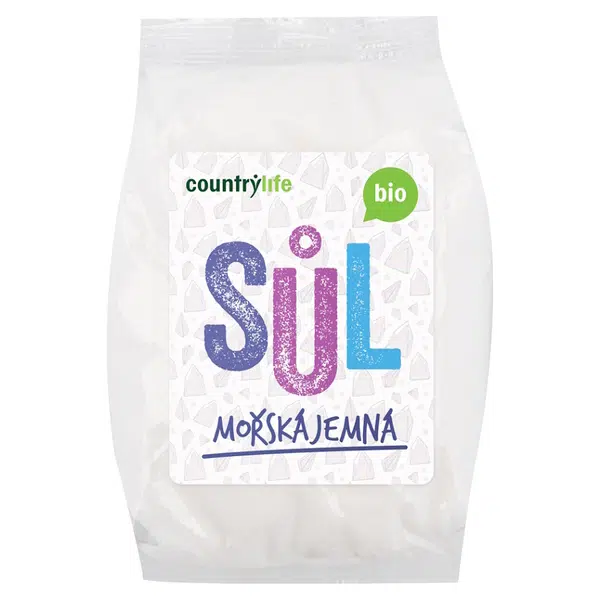 COUNTRY LIFE Sůl mořská jemná BIO 1 kg