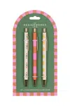 Sada per Designworks Ink Flower, Stripe, Lemon 3-pack více barev