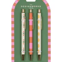 Sada per Designworks Ink Flower, Stripe, Lemon 3-pack více barev