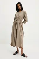 Šaty Answear.LAB béžová barva, maxi