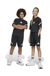 Dětské kraťasy adidas černá barva, s potiskem, nastavitelný pas, JD0010