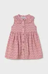 Dětské bavlněné šaty Mayoral růžová barva, mini, 1921