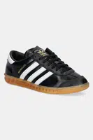 Kožené tenisky adidas Originals Hamburg W černá barva, JI2626