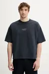 Bavlněné tričko BARENA VENEZIA Camicia Mola pánské, tmavomodrá barva, s aplikací, TSU5107.2713