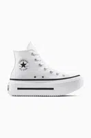 Kecky Converse Chuck Taylor All Star Lift Double Stack unisex, bílá barva, A12976C