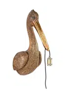 Nástěnná lampa Light & Living Pelican 33 x 28 x 63 cm hnědá barva