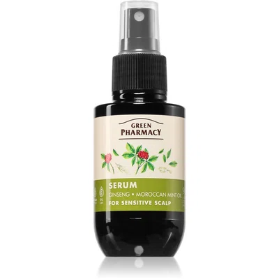 Green Pharmacy Ginseng & Morrocan mint oil Serum sérum pro citlivé vlasy 100 ml