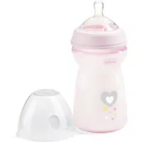 Chicco Natural Feeling Girl kojenecká láhev 6m+ 330 ml