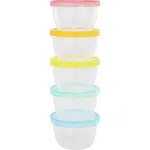 Badabulle Maxi Fun Colors miska s víčkem 5x250 ml