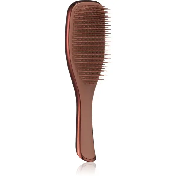 Tangle Teezer Ultimate Detangler Chrome plochý kartáč na rovné a kudrnaté vlasy Chocolate Bronze 1 ks
