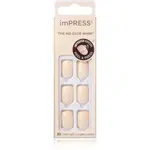 KISS imPRESS The No Glue Mani Short umělé nehty Point Pink 30 ks