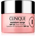 Clinique Moisture Surge™ SPF 25 Sheer Hydrator denní vyživující a hydratační krém SPF 25 50 ml