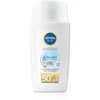 NIVEA SUN Ultra Light lehký tónovací fluid SPF 50+ odstín Light 40 ml