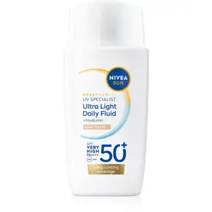 NIVEA SUN Ultra Light lehký tónovací fluid SPF 50+ odstín Light 40 ml
