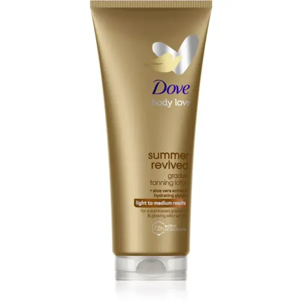 Dove Summer Revived samoopalovací tělové mléko odstín Fair to Medium 200 ml