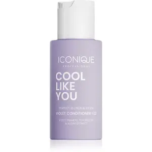 ICONIQUE Professional COOL LIKE YOU Perfect Blonde & Silver Violet kondicionér neutralizující žluté tóny 70 ml