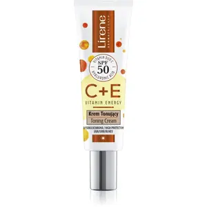 Lirene Vitamin Energy C+E pleťový krém pro sjednocení barevného tónu pleti SPF 50 30 ml
