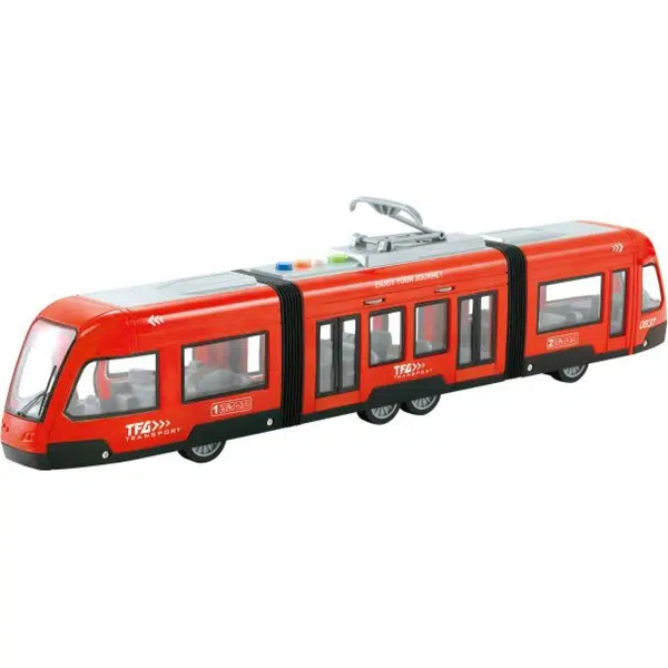 Alltoys Električka na zotrvačník 1 : 16 červená