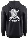 Grundéns mikina displacement dwr hoodie zero shucks black - l
