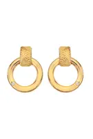 Hot Diamonds Elegantné pozlátené náušnice s diamantmi Jac Jossa Hope DE677