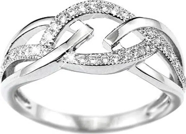 Silvego Prsteň Elisa zo striebra JJJR0222 59 mm