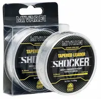 Mivardi šokový vlasec shocker tapered leader číra 5x12 m-priemer 0,28-0,47 mm / nosnosť 6,95 kg